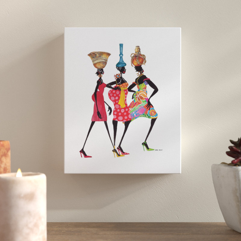 « little red dress », reproduction d’impression sur toile, H 10 po x l 8 po x P 2 po