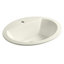 Lavabo encastré ovale en céramique avec trop-plein Bryant-10940788-19195626