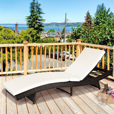 214cm Long Single Chaise with Cushions