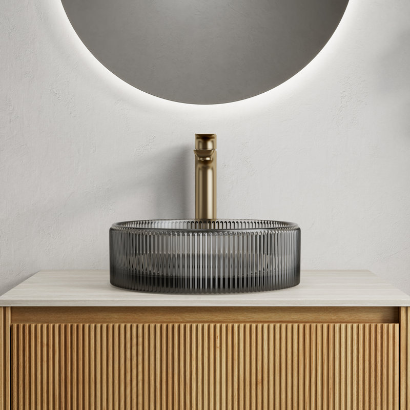 Style d'évier en verre élégant pour les salles de bain contemporaines