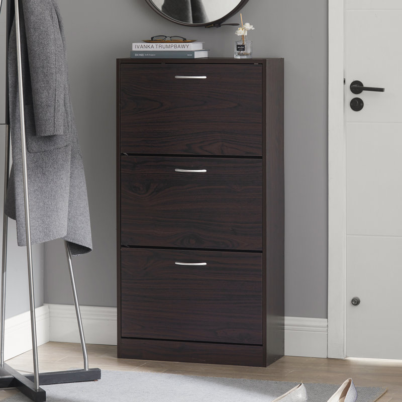 Armoire de rangement, H 45,27 po x l 23,6 po x P 9,4 po, Brun