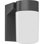 1-Light Outdoor Cast Aluminum Black Wall Mount Wall Sconce Wall Light with Opal Glass Cylinder Shade