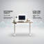 Bureau debout électrique en chêne 48 ", réglable en hauteur pour le bureau à domicile et les jeux | Idée cadeau-1697901336-1697901347-1698962910