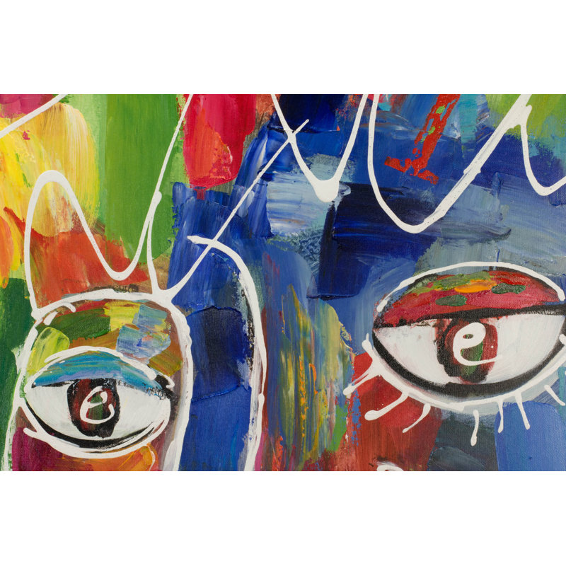 Hand -painted Invisible Tape Acrylic Painting
