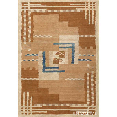 Magnifique tapis kilim moderne Mid-Century