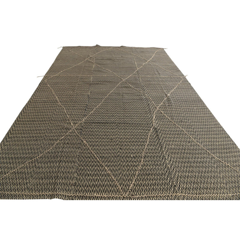 Tapis noir et blanc Ottilie