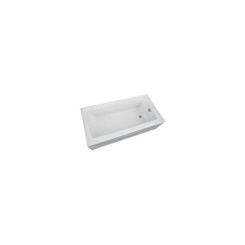 59.75'' x 30.25'' Soaking Acrylic Bathtub, Left