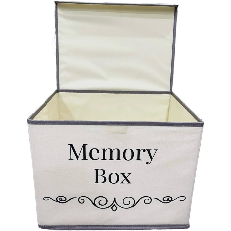 Boîte de rangement pour souvenirs - souvenirs de bébé, souvenirs de voyage, souvenirs précieux.