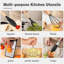 Ensemble d'ustensiles de cuisine 44 pièces en silicone avec support, spatule antiadhésive résistante à la chaleur et outils pour gadgets avec poignées en bois, noir-129466336