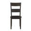 Ensemble de 2 chaises d'appoint à dossier en noyer vieilli