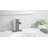 Single-handle Bathroom Faucet with Drain Assembly-86180400