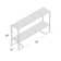 Luisdavid 52'' Glass Top Console Table