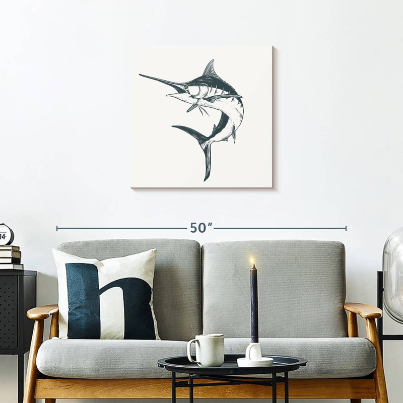 Crowle Marlin Fish, 24" H x 24" W