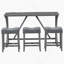 Ensemble de table de bar avec prise de courant, table de bar et chaises