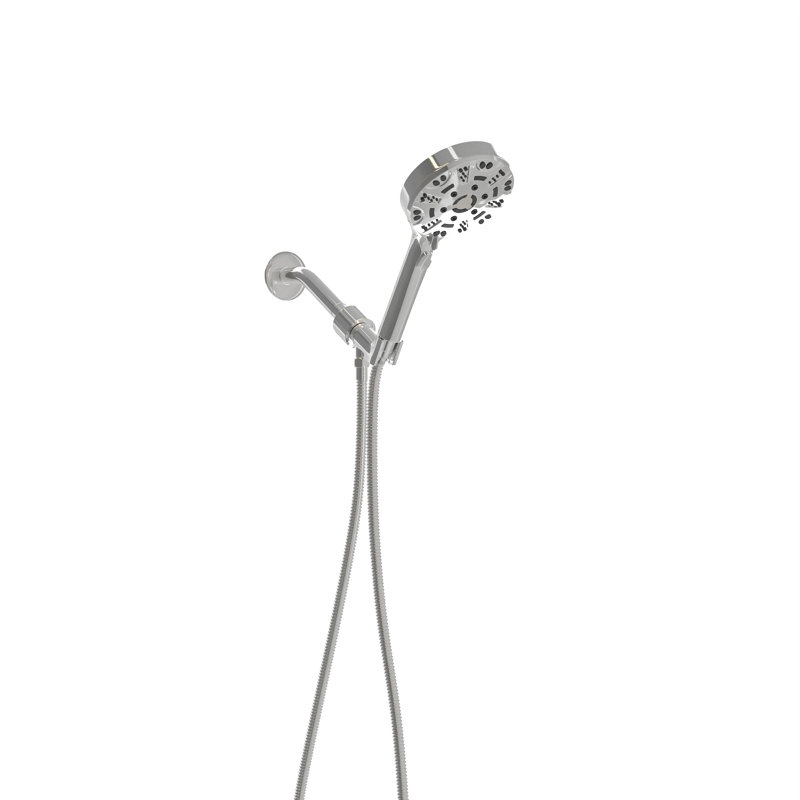 Pomme de douche à main multifonctionnelle 4,7 pouces Topcraft, Chrome chrome