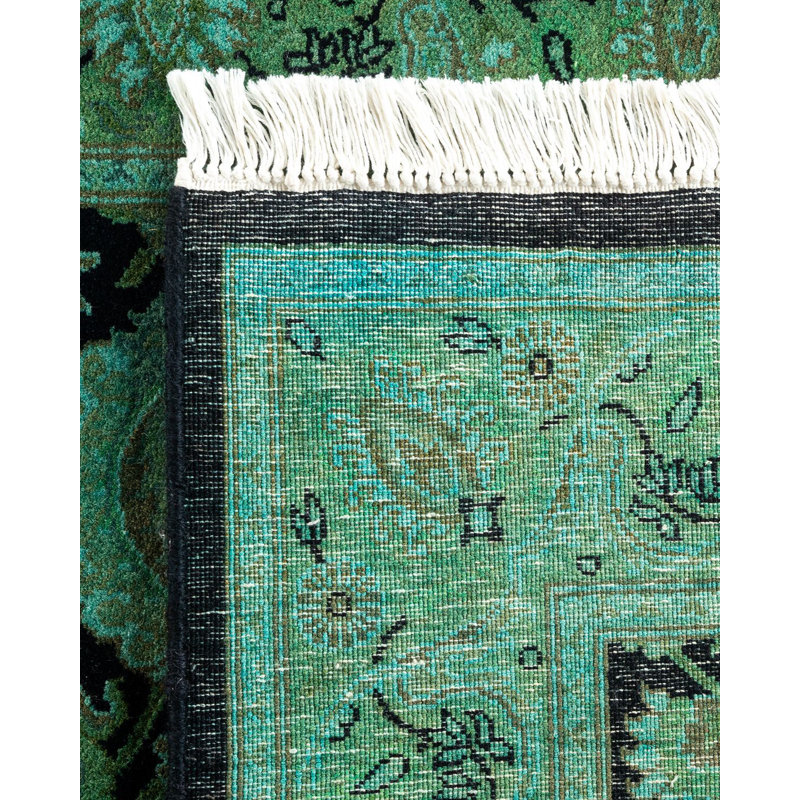 Tapis noué à la main unique en son genre Chimel - noir