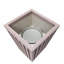 Square Grove Column Planter - Black-792287715