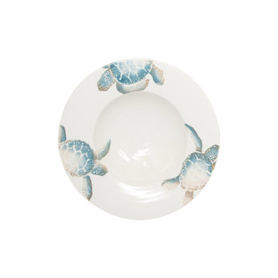 VIETRI Tartaruga Terra Bianca Serving Bowl