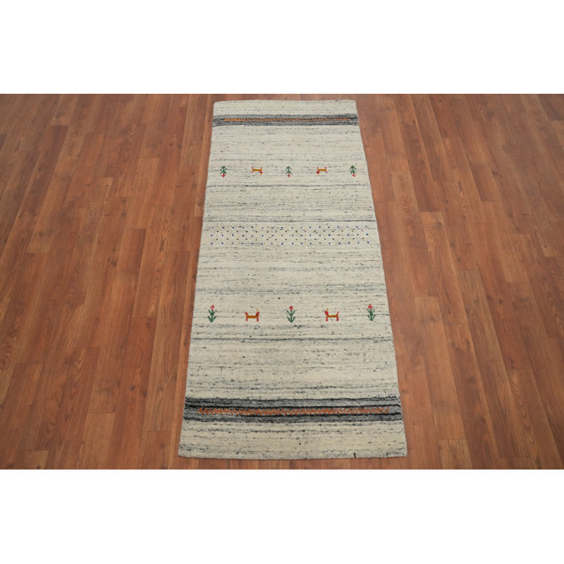 Little Animals Gabbeh Style Runner Rug 2x5