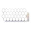 Carreau de mosaïque pelez et collez en aluminium 32 po x 66 po