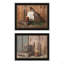 «Trendy Decor 4U», 2 pièces vignette aux chandelles, O sid, art mural encadré pour le salon-1627719293
