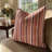 Berry Crush Striped Linen Throw Pillow-16243818