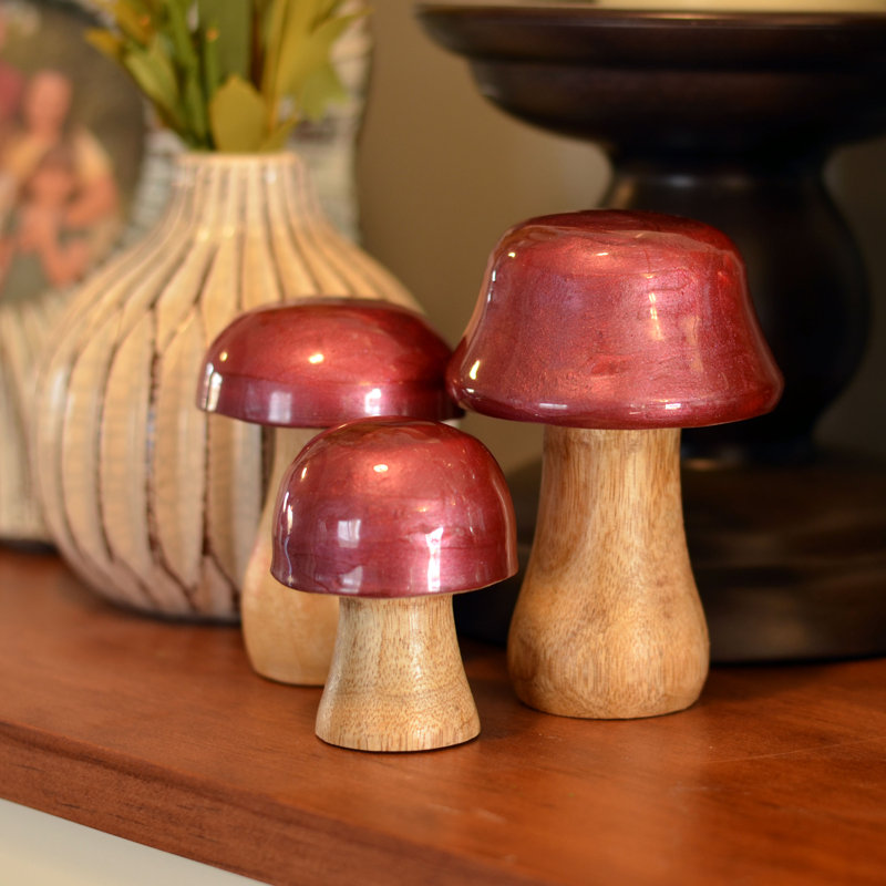 Metallic Red Top Mushrooms