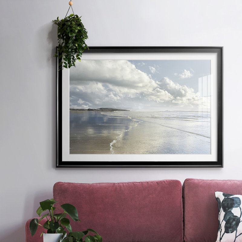 Infinity Beach, reproduction encadrée sur papier, Noir, H 30 po x l 44 po x P 1,5 po