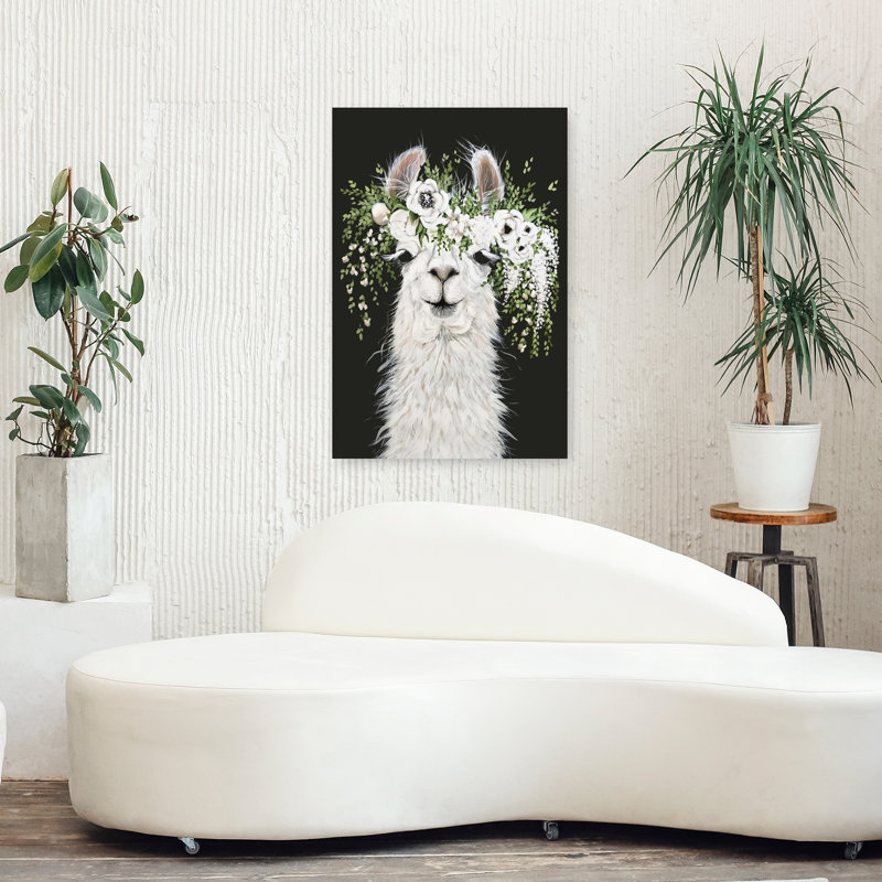 Dolly, art floral contemporain fantaisiste, H 36 po x l 24 po