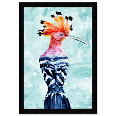 «Hoopoe Colorful Bird» par Oliver Gal - impression encadrée