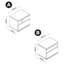 Columbia 60cm W Manufactured Wood Bedside Table