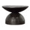  Solid Wood Top with Metal Base Drum End Table