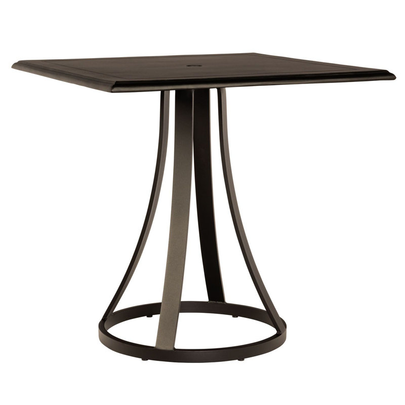 Complete Table Outdoor Square Side Table, Graphite