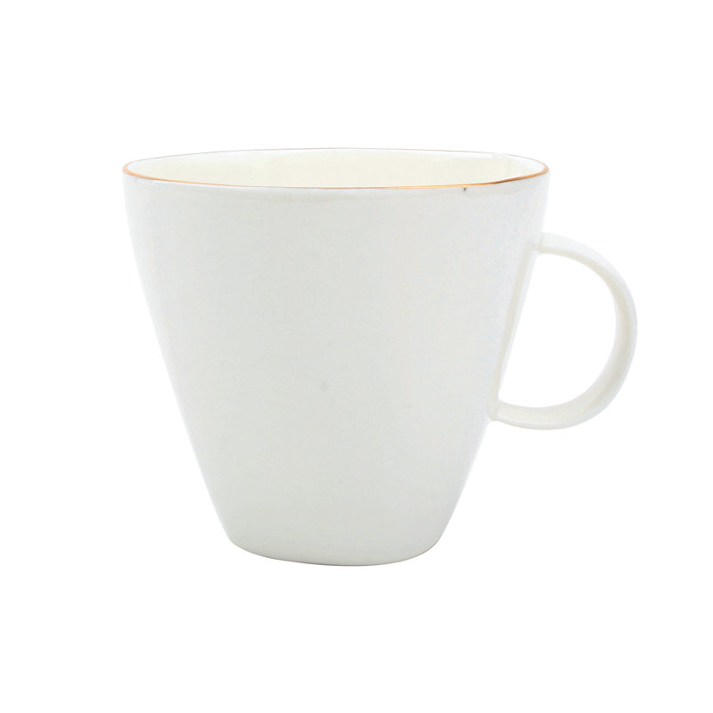 Abbesses Porcelain Cappuccino Cup, Gold