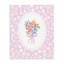 Toile rose avec bouquet féminin, design par Corinne Haig-1074547391