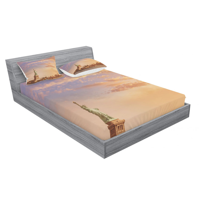 Microfiber Sheet Set, Full Sheet Set with Fitted Sheet