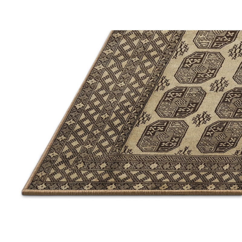 Tapis olive Southwestern, Rectangle 6 pi x 9 pi
