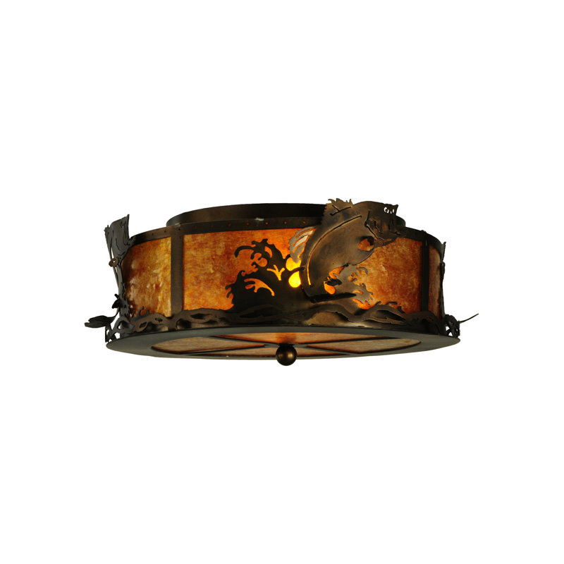 Rustic Lodge 2 - Light Flush Mount
