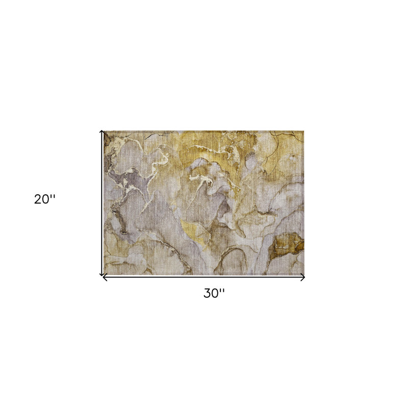 Tapis extérieur antidérapant lavable antidérapant 2 pi x 3 pi taupe