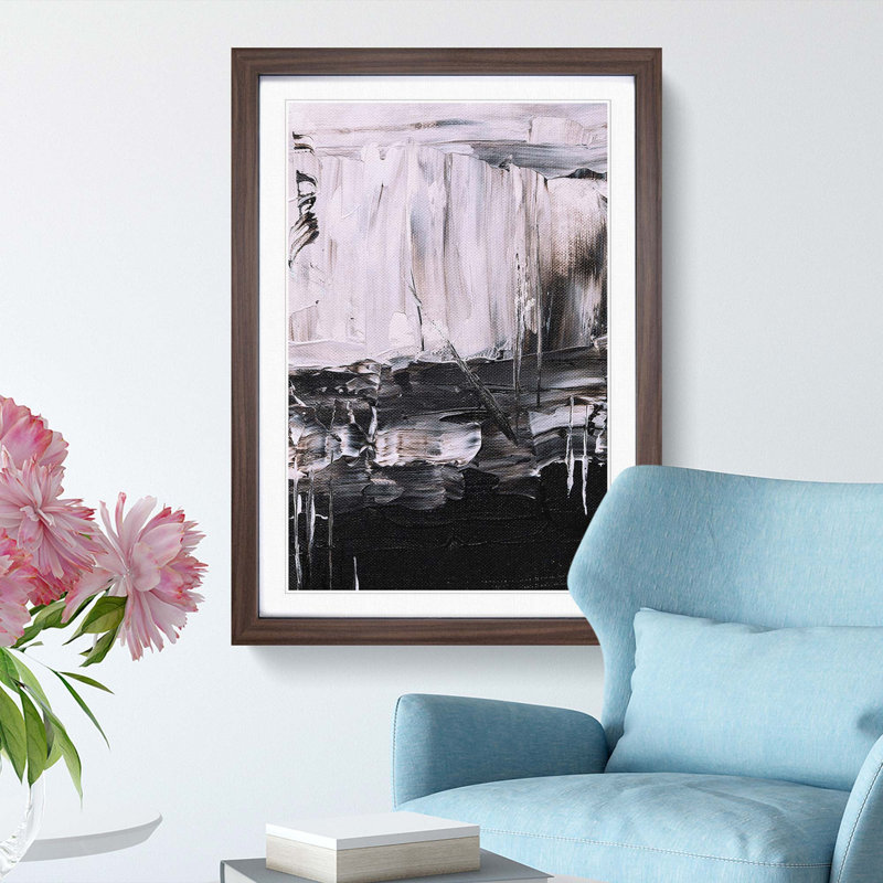 Abstract Vol.392 by S.Johnson - Framed Print, Walnut Framed, 65cm H x 48cm W x 2cm D