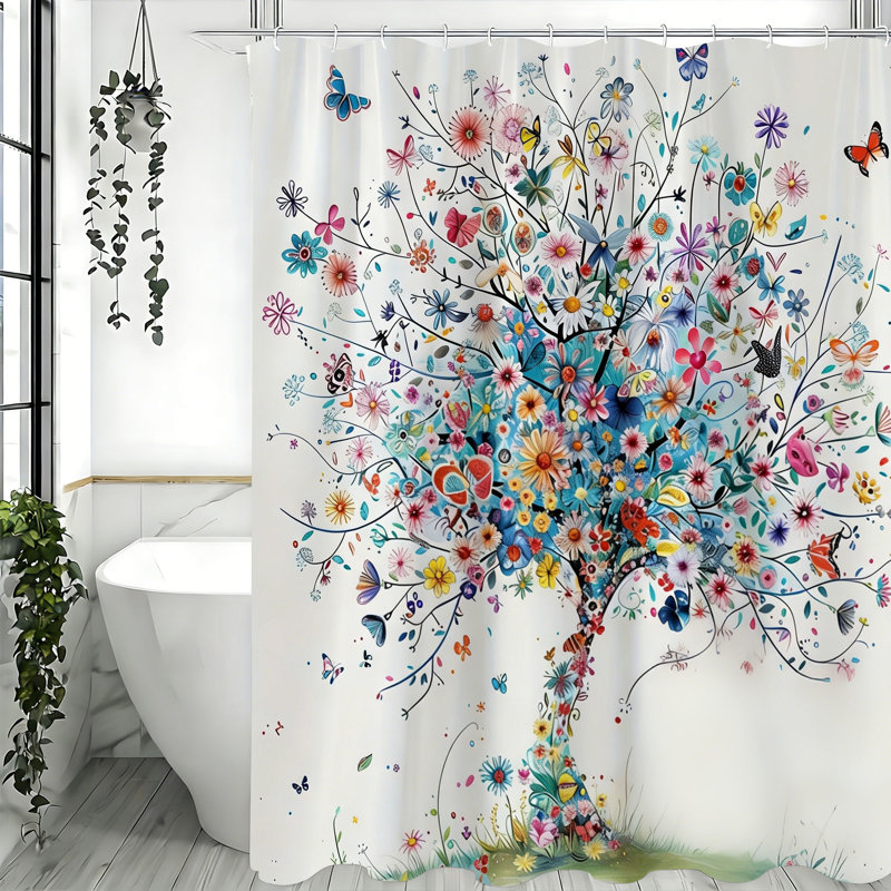 Rideaux de douche avec crochets inclus