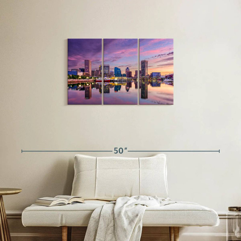 Sebbie Baltimore Skyline, H 20 po x l 33 po