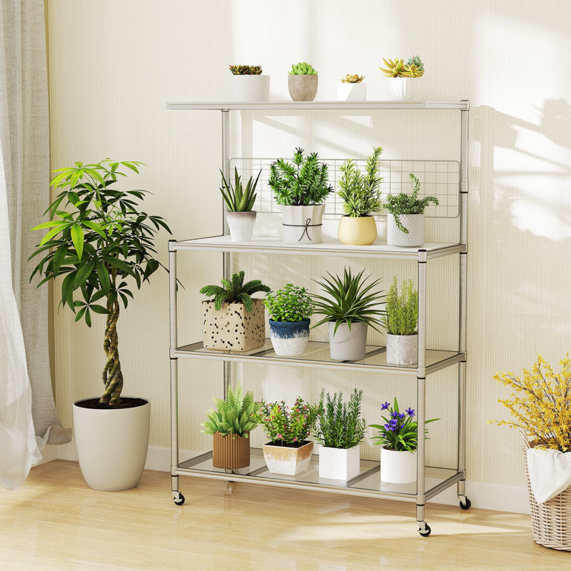 107cm Metal Standard Baker's Rack with Microwave Compatibility