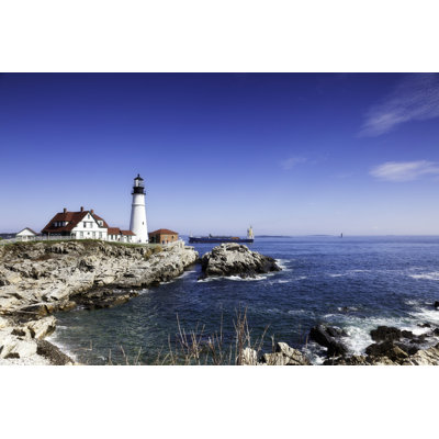 Portland Head Lighthouse, Maine by Catlane - Wrapped Canvas Print