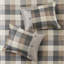 Housse de couette chaude et confortable à chevrons 6 pièces en tissu écossais Buffalo avec plis - caractéristique-120469460-120469462