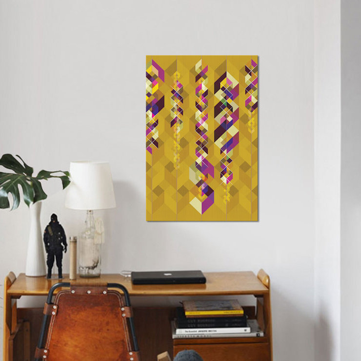 « dna », impression sur toile, H 40 po x l 26 po x P 1,5 po, Pas de tapis, Toile tendue