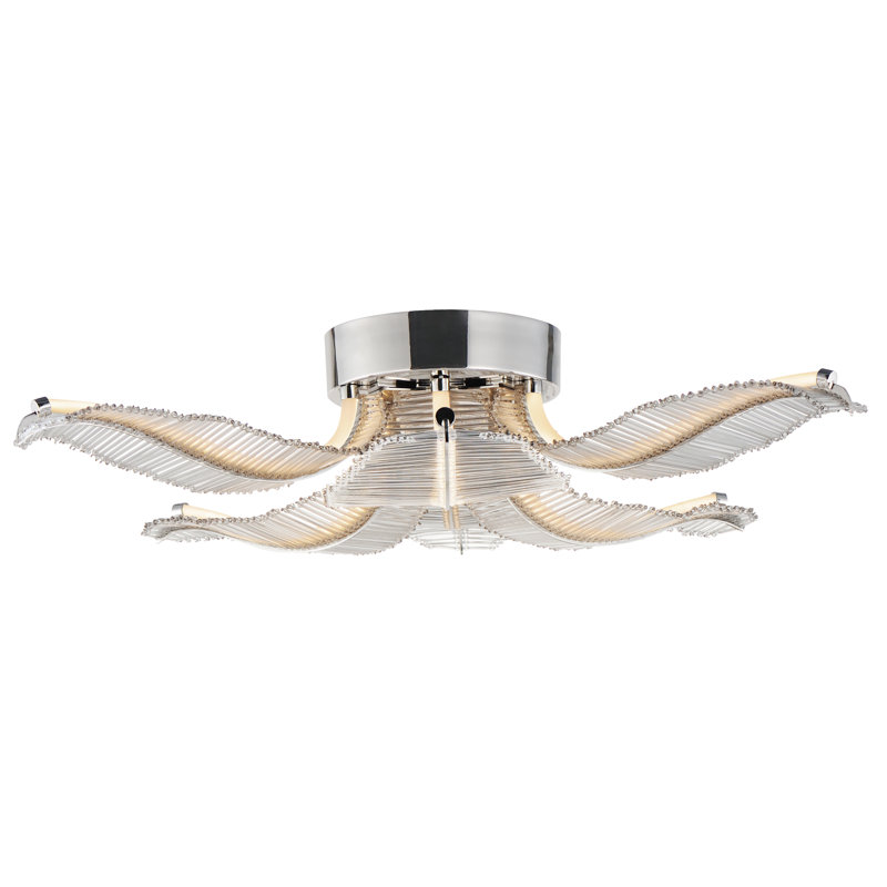Lillet 6 - Light LED Flush Mount, Polished Nickel