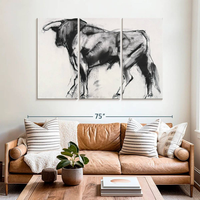 Brampt Toro Azul I, 42" H x 65" W