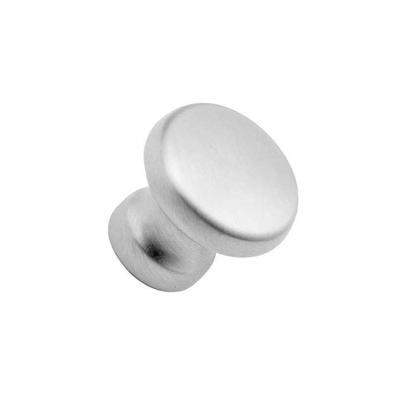  Poignée ronde contemporaine en nickel satiné 5/8 po, Nickel satiné