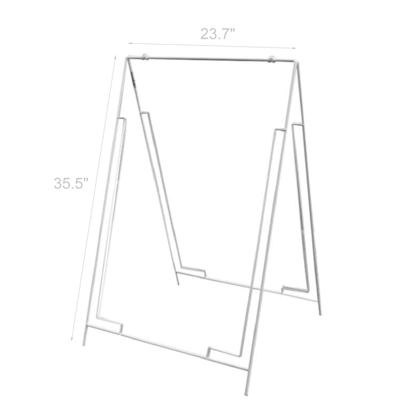 Fixtisionisplays® Fil A-Frame Mappe A-Board Herbe Spike avec feuille de coroplast tableau blanc